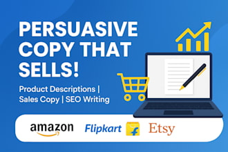 write persuasive product descriptions and SEO copy that sells