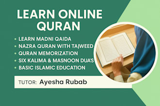 teach quran with tajweed and islamic studies for kids