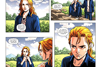 draw comic art illustration and portrait in a comic style