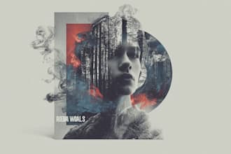 design and animate abstract album cover art