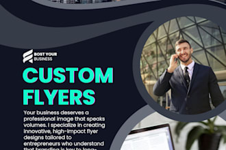 custom flyer design for business or events and promotions