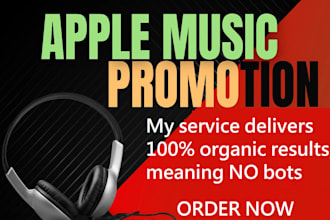 do best organic apple music promotion to USA audience