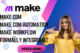make com automation make com api integration make workflow integromat  scenerio