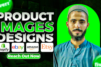 design and edit product images for amazon, ebay, shopify, and listing photos