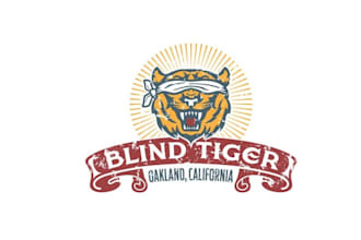 design perfect restaurant bar logo for blind tiger
