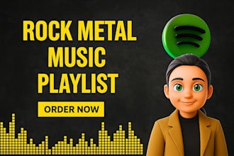 do rock metal music promotion on spotify playlist