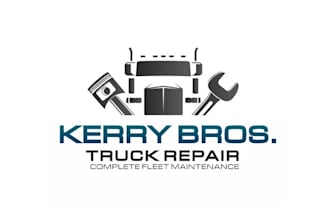 design artwork awesome truck repair logo