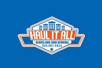 design amazing junk removal company logo