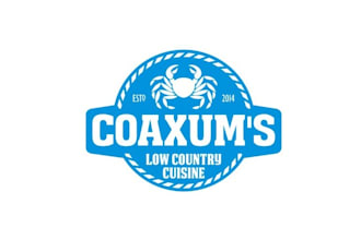 make super restaurant coastal cuisine spirits sports logo
