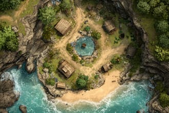 make fantasy game map design