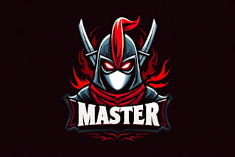design eye catchy knight monster logo in 12 hours