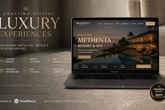 build a luxury wordpress website for your villa, hotel, or vacation rental