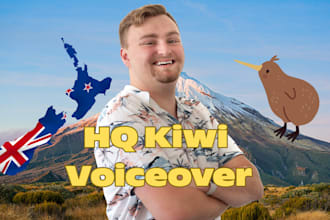 record a new zealand male kiwi accent voice over
