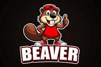 design eye catchy beaver logo for you with unlimited revision