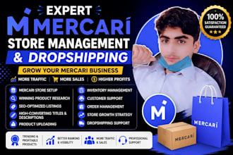 do expert mercari store management and dropshipping