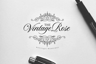 design modern custom , monogram, initial,wedding logo