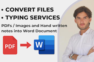 convert PDF to word or images into word document