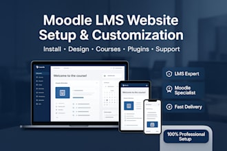 install, redesign, develop customize and support your moodle elearning website