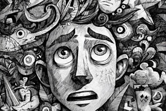 make create fun and unique doodle illustrations