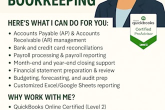 do monthly bookkeeping for your small business or llc in quickbooks online