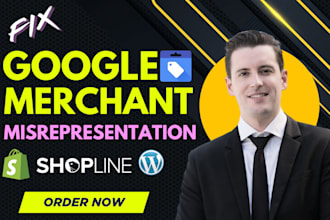 fix google merchant center suspension, misrepresentation gtin and shopping ads
