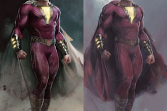 draw you as an amazing superhero