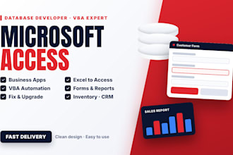 develop a custom microsoft access database with vba automation