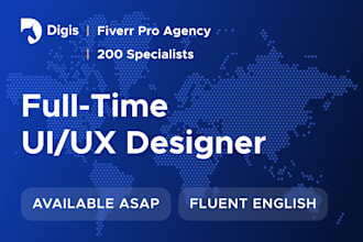 provide a full time UI and UX designer