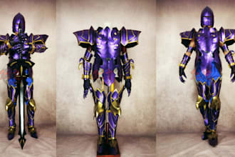 print custom anime game cosplay prop armor costume cosplay armor weapon prop