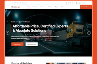 build logistics website trucking website cargo website freight website transport