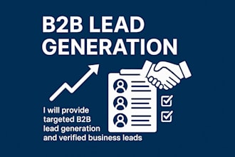 provide high quality, verified,b2b leads