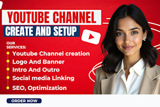 create and setup youtube channel
