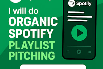 do organic spotify playlist pitching for music exposure