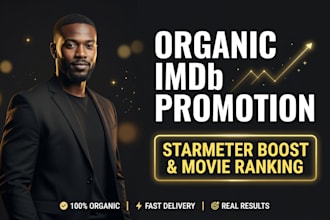 promote your imdb page, profile, and increase starmeter ranking organically