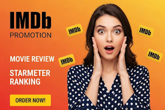 promote your imdb page, profile, and increase starmeter ranking