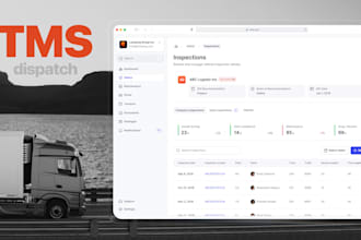 create a design for a transportation logistics company website system