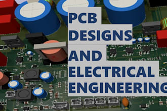 do pcb design schematic layout, electrical, electronic engineering, 3d cad model
