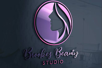 design cosmetics, photography, beauty, feminine, and makeup logo
