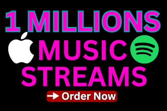30days spotify apple amazon soundcloud music promotion to drive streams