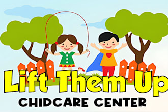 do kids, daycare, childcare, preschool and toy shop logo design
