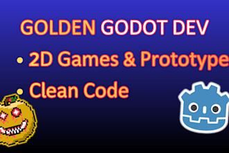 develop 2d game prototypes and custom code in godot engine