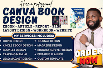 design and write your canva ebook, cookbook, workbook, or lead magnet