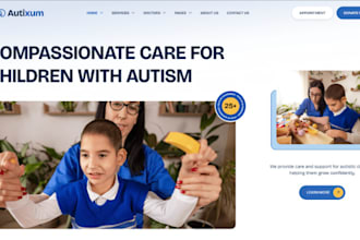 design wix child psychiatrist autism therapy adhd therapy website trauma website