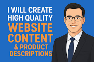 create high quality website content and product descriptions