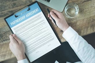 draft a partnership agreement, contract, or legal agreement for your business