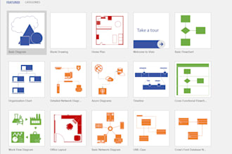 design flowcharts, org charts, and diagrams in ms visio