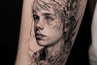 create custom tattoo art, tattoo sleeve design, tattoo artist