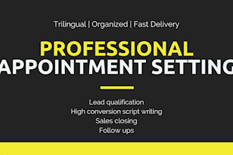 be your professional appointment setter