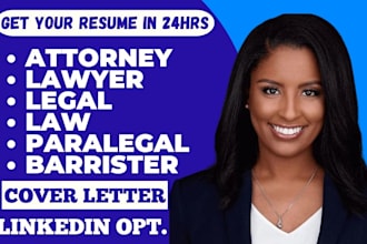 write a professional icims optimized attorney and legal resume in 24hrs