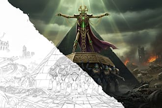 create detailed character art and digital portraits